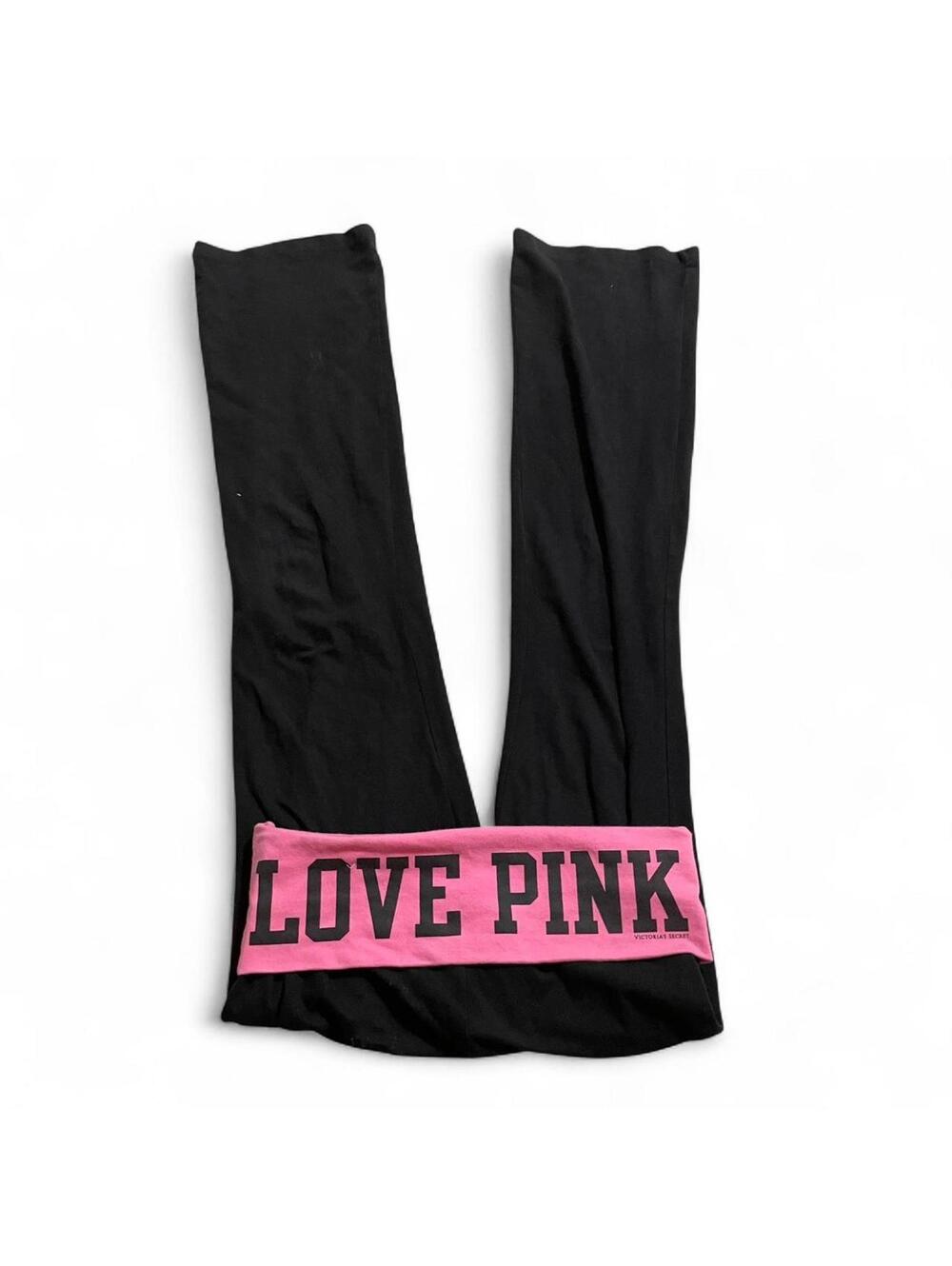 Victoria's Secret Women's Black and Pink Legging